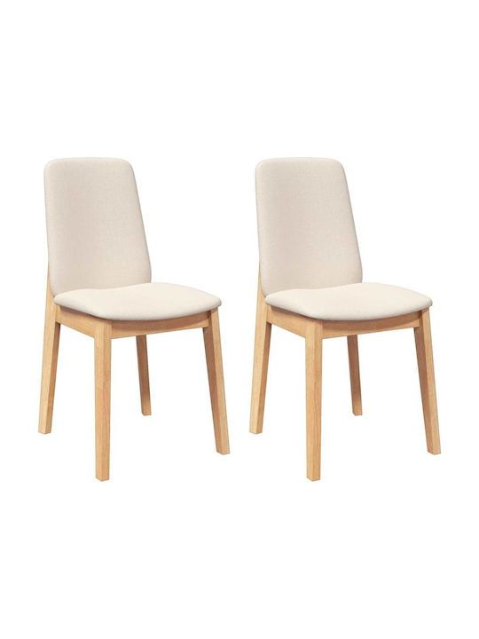 Dining Room Wooden Chair Coffee 43x56x86.5cm 2pcs