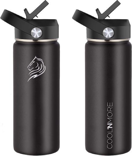 Cool'NMore Μπουκάλι Θερμός Ανοξείδωτο BPA Free 355ml Jet Black