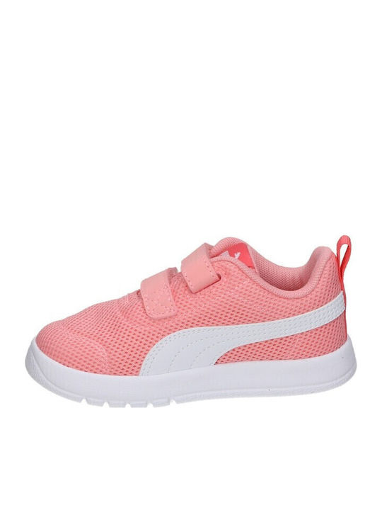 COURTFLEX V3 MESH INF Παιδικά Sneakers με Σκρατς Πορτοκαλί