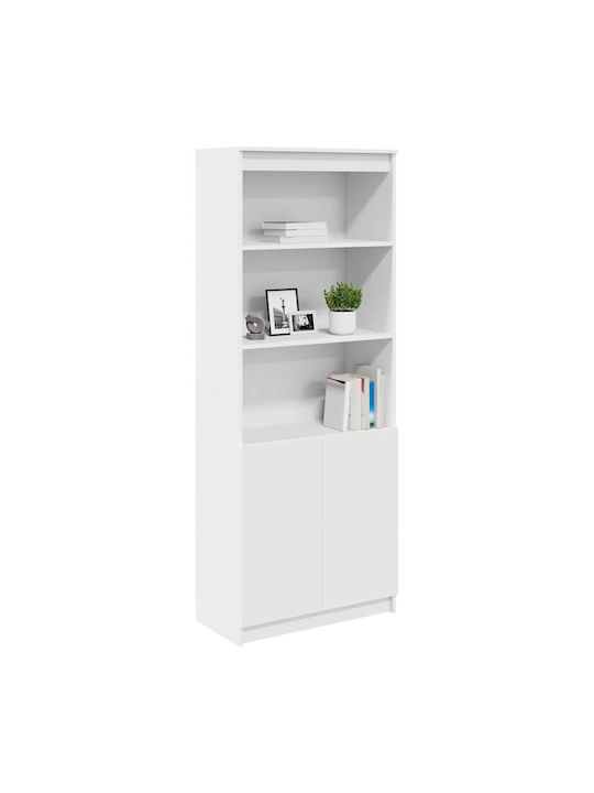 Bücherregal Weiß 70x35x180cm