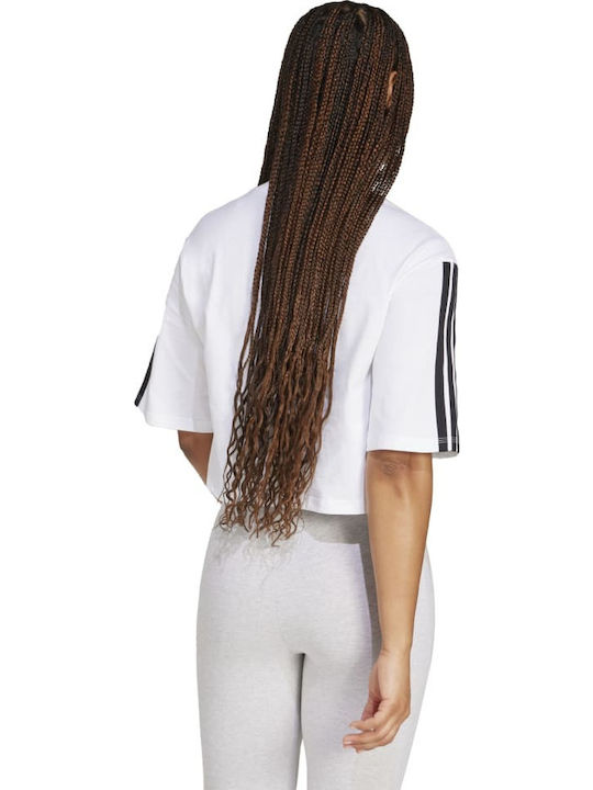 adidas Essentials 3-Stripes Μπλούζα Λευκή