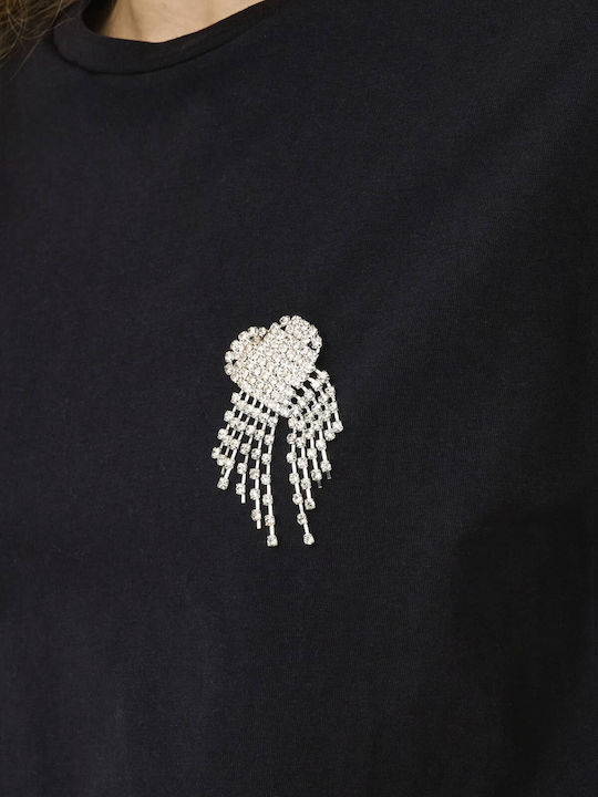 Γυναικείο T-shirt Μαύρο