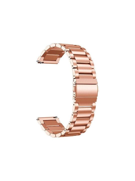 Strap Stainless Steel Golden Rose 20mm Samsung Galaxy Watch 4 5 6 7 Fe 4 Classic/6 Classic/5 Pro