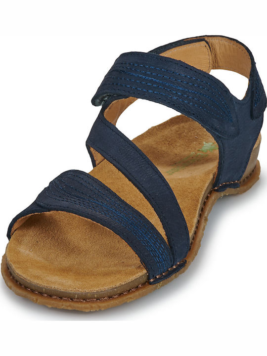 Panglao Women's Flat Sandals in Navy Blue Color