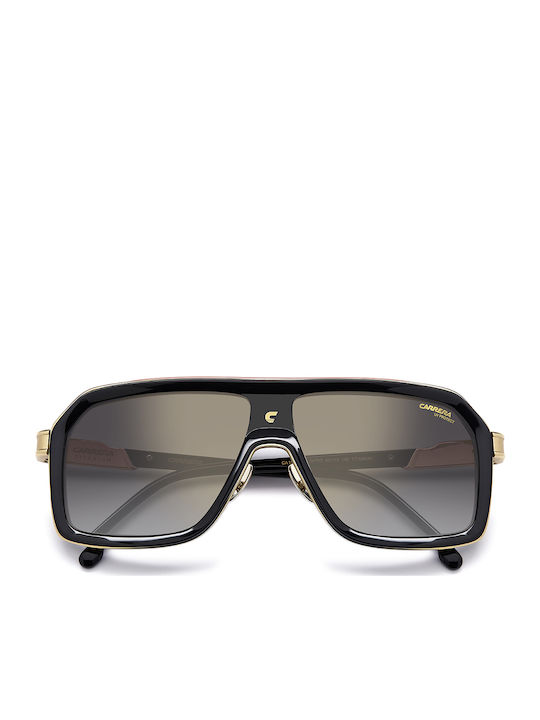 Carrera Men's Sunglasses with Black Horn-Rimmed Frame and Grey Lens 1053/S OIT/FQ