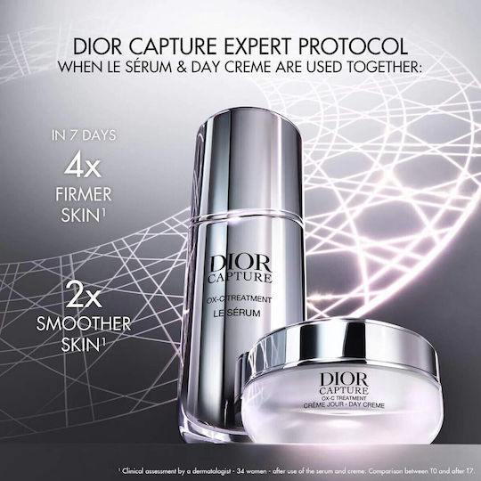 Dior Capture Refill Cremă de Față de Zi 24h pentru Hidratare, Anti-Îmbătrânire și Reconstrucție cu Acid Hialuronic și Colagen 50ml