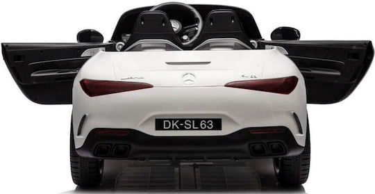 Mercedes AMG SL63 Doppelsitzer mit Fernbedienung Lizensiert 12 Volt Weiß