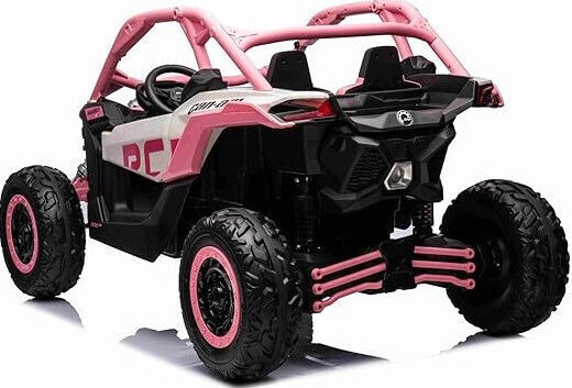 Can Am Maverick UTV Buggy Doppelsitzer mit Fernbedienung Lizensiert 24 Volt Rosa