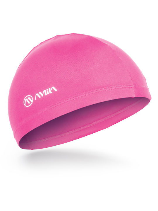 AMILA Polyester Kids Swimming Cap Pink