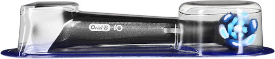 Oral-B iO Series 10 Luxe Edition Elektrische Zahnbürste mit Puls-Bewegung, Bürsten-Timer & Drucksensor Black Onyx