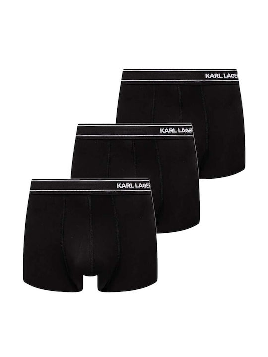 Men's Boxers Black with Patterns 3Pack