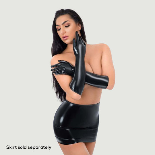 Lenjerie intimă din latex Me You Us pentru femei, mănușă lungă până la cot, mărimea S sau R