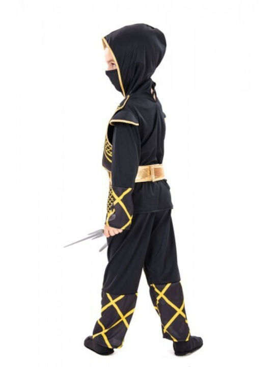 Kids Carnival Costume Golden Ninja