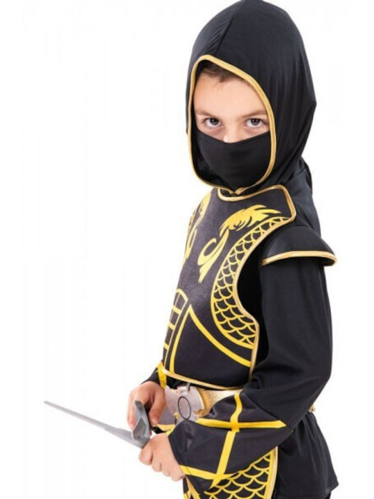 Kinder Karnevalskostüm Goldener Ninja