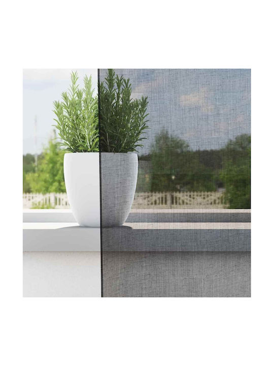 vidaXL Σετ Κουρτίνες με Τρέσα Μαύρες 140x225εκ.
