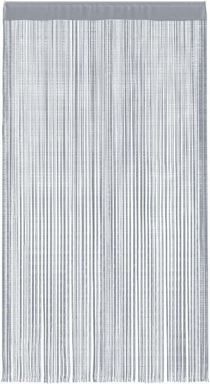 vidaXL Κουρτίνα Πόρτας από Ύφασμα Γκρι 100x250cm 4102049