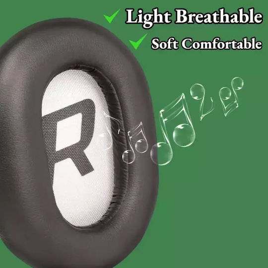 Комплект от 2 черни резервни наушници за Plantronics Backbeat Pro 2 Voyager 8200 UC черни