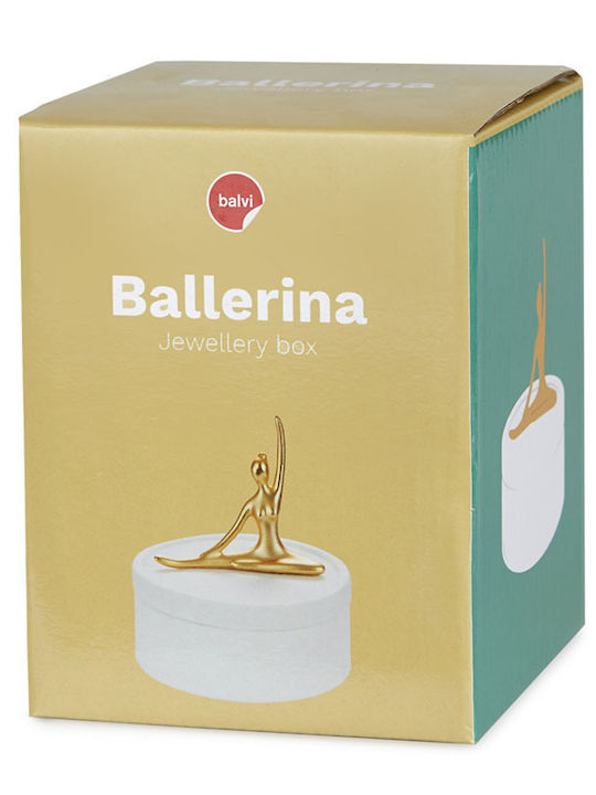 Balvi Casetă Pentru Bijuterii Balerină Albă