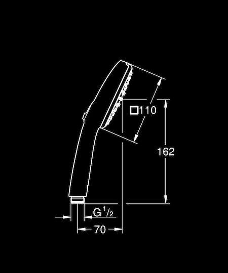 Grohe Tempesta Cube 110 Телефонен душ