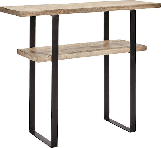 Κονσόλα από Μασίφ Ξύλο Natural Mango Wood Μ90xΠ30xΥ75εκ.