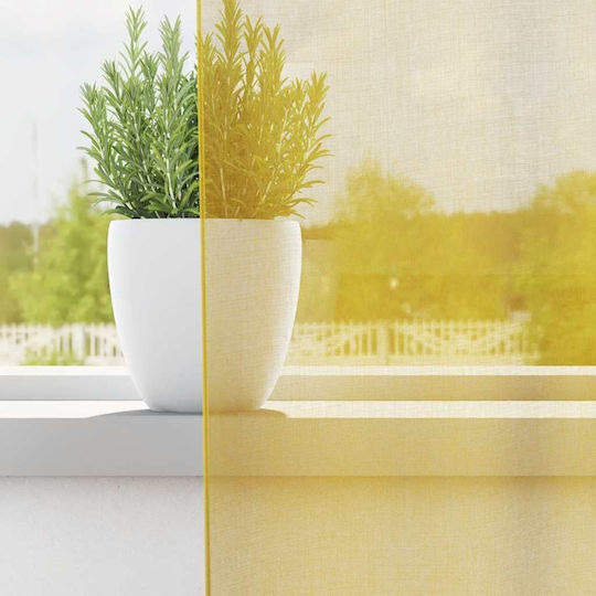vidaXL vidaXL Vorhänge Fenster mit Grommets Gelb 140x300cm