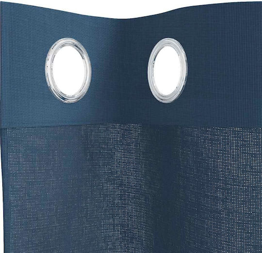vidaXL Blue Window Curtain Set with Grommets 140x140cm
