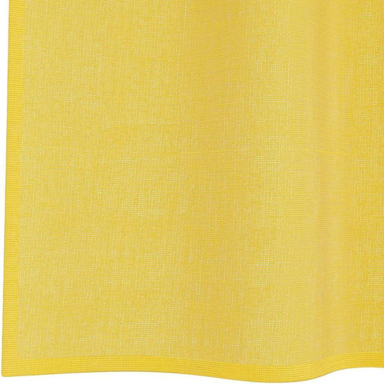 vidaXL Set Perdele Fereastră Cu Capse Voile Galbene 140x175cm