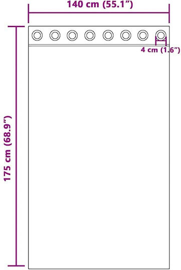 vidaXL Set Perdele Fereastră Cu Capse Voile Galbene 140x175cm