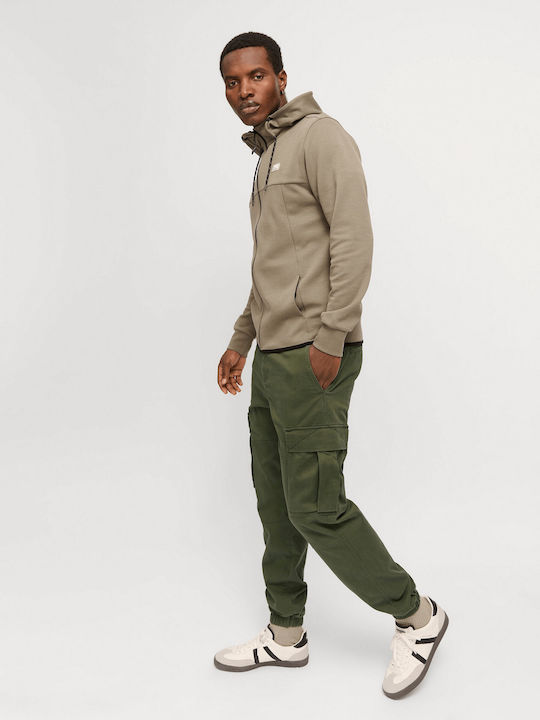 Trousers Cargo Elastic in Relaxed Fit Olive