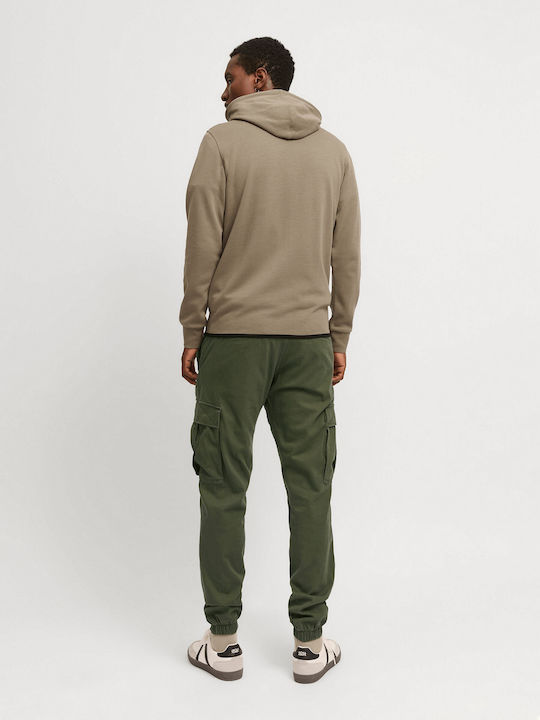 Trousers Cargo Elastic in Relaxed Fit Olive