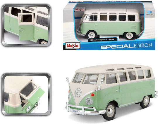 Maisto Volkswagen Количка Самба Зелена 1:25 За 3+ Години