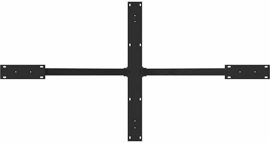 vidaXL Βάση Τραπεζιού Μεταλλική Μαύρο 150x78x72cm
