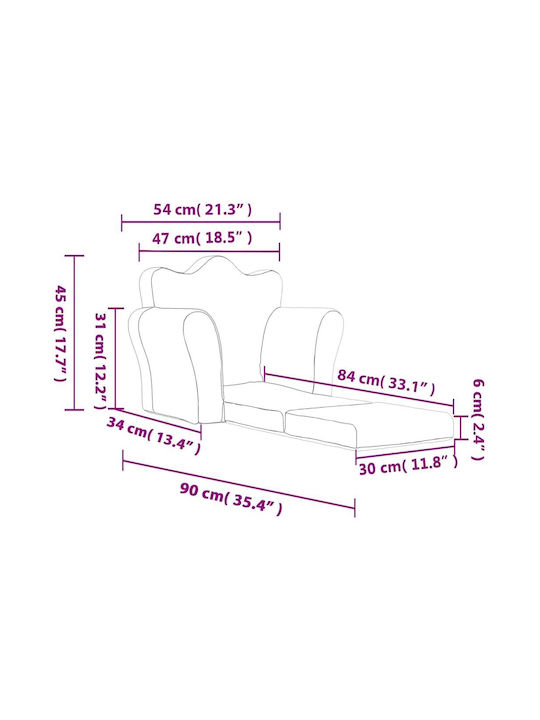 Armchair with Armrests Beige