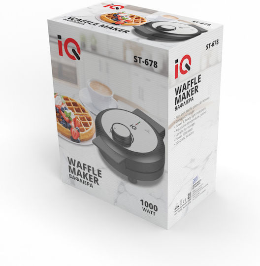 IQ Βαφλιέρα για Βάφλες Καρδιά 1000W
