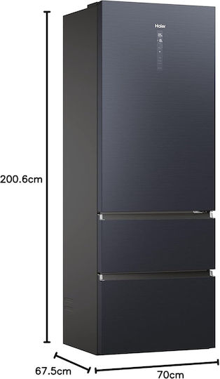 Haier Kühl-Gefrierkombination 483Es Total NoFrost H200.6xB70xT67.5cm. Gray HTW7720ENMB