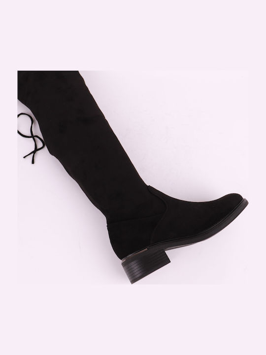 Damenstiefel Über dem Knie Schwarz