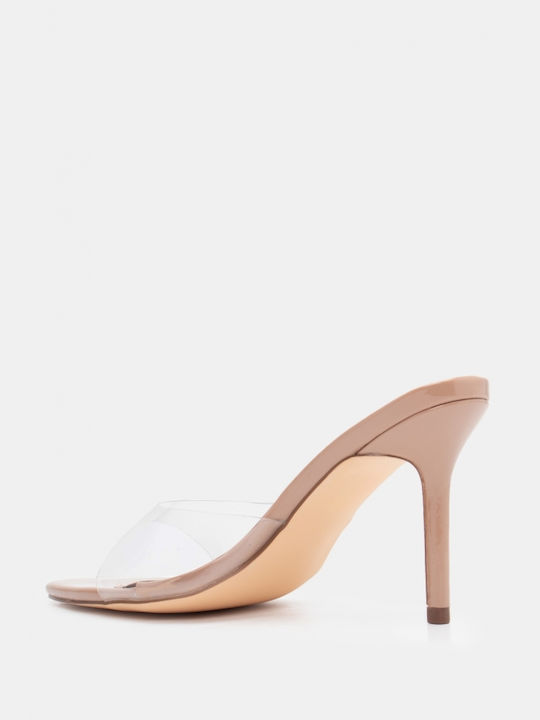 Luigi Heel Mules Beige