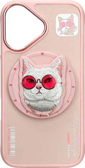 Nimmy Umschlag Rückseite Kunststoff / Silikon Rosa (iPhone 16)