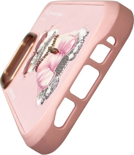 Nimmy Nimmy Handyhüllen Wasserdichte Rosa Silikon / Kunststoff Rückseitenumschlag für iPhone 16 Pro