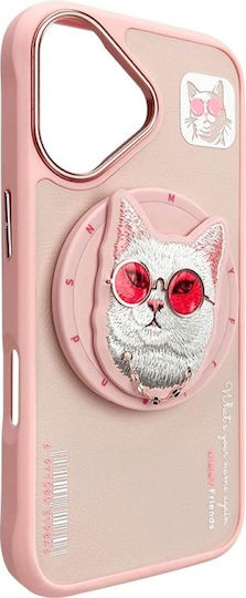 Nimmy Umschlag Rückseite Kunststoff / Silikon Rosa (iPhone 16)