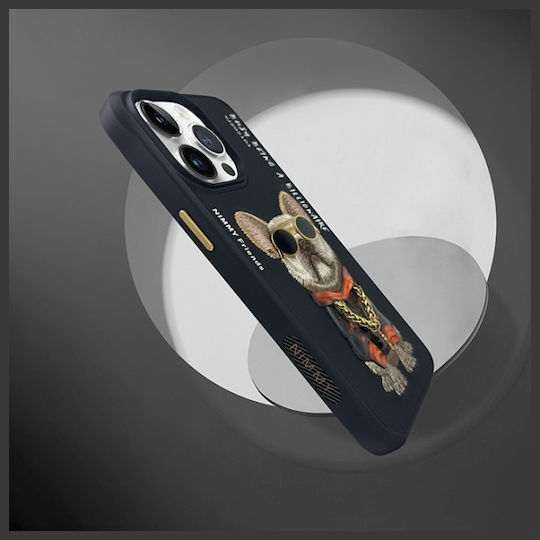 Nimmy Glasses Little Tycoon Back Cover Σιλικόνης Αδιάβροχο Μαύρο (iPhone 15 Pro)