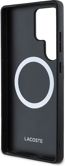Lacoste Iconic Petit Pique Woven Logo Back Cover Πλαστικό / Σιλικόνης Πράσινο (Galaxy S25 Ultra)