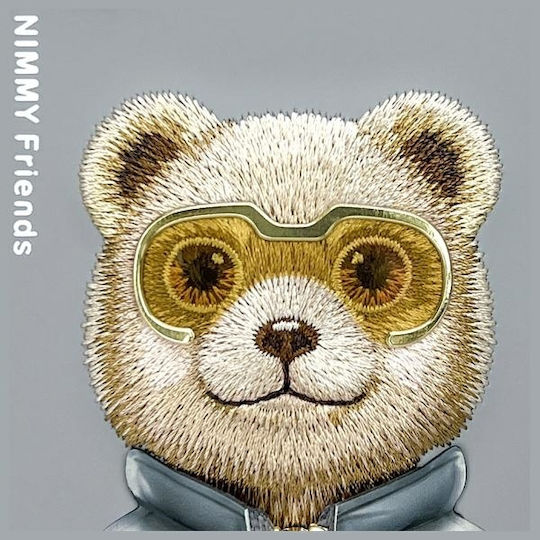 Nimmy Glasses Cool 2.0 Back Cover Silicon Plastic Rezistent La Apă Bear iPhone 15 Pro