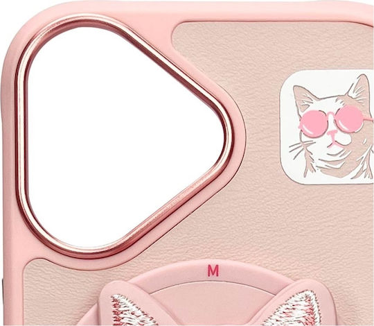Nimmy Umschlag Rückseite Kunststoff / Silikon Rosa (iPhone 16)