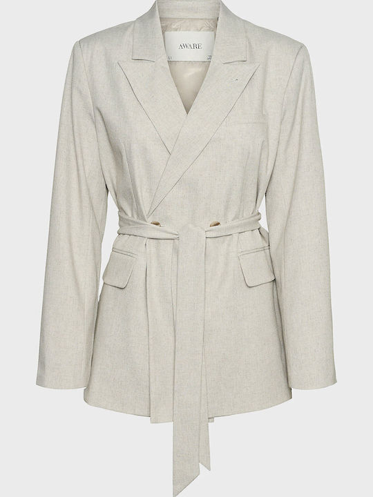 Vero Moda Γυναικείο Σακάκι Light Grey Melange