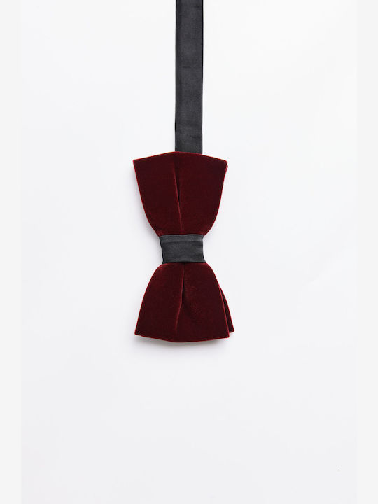 Velvet Bow Tie Bordeaux Aristoteli Bitsiani