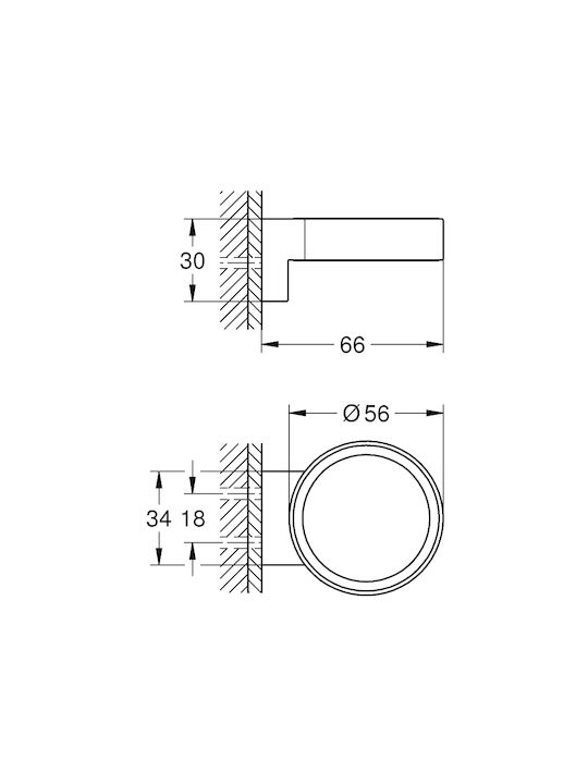 Grohe Selection Επιτοίχια Σαπουνοθήκη Χρυσή