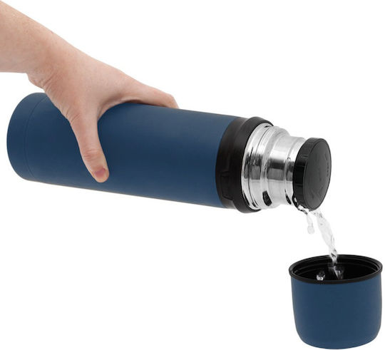 Laken Beverages Recyclable Bottle Thermos Stainless Steel BPA Free 500ml Blue with Cap-Cup