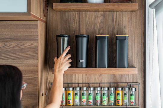 Teesa Ποτήρι Θερμός Ανοξείδωτο 500ml Μαύρο με Επιστόμιο