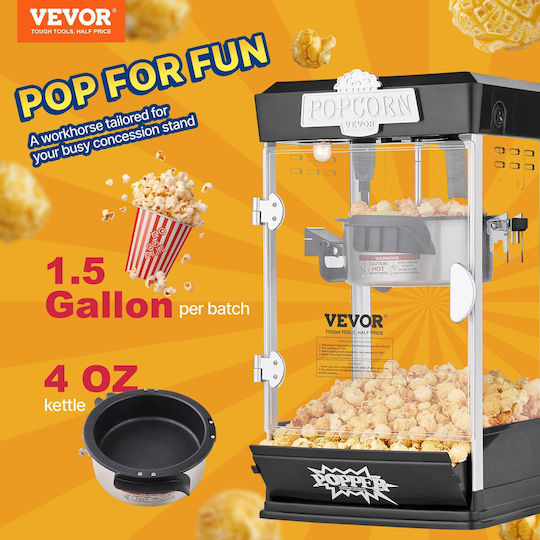 Vevor Commercial Popcorn Machine 480W